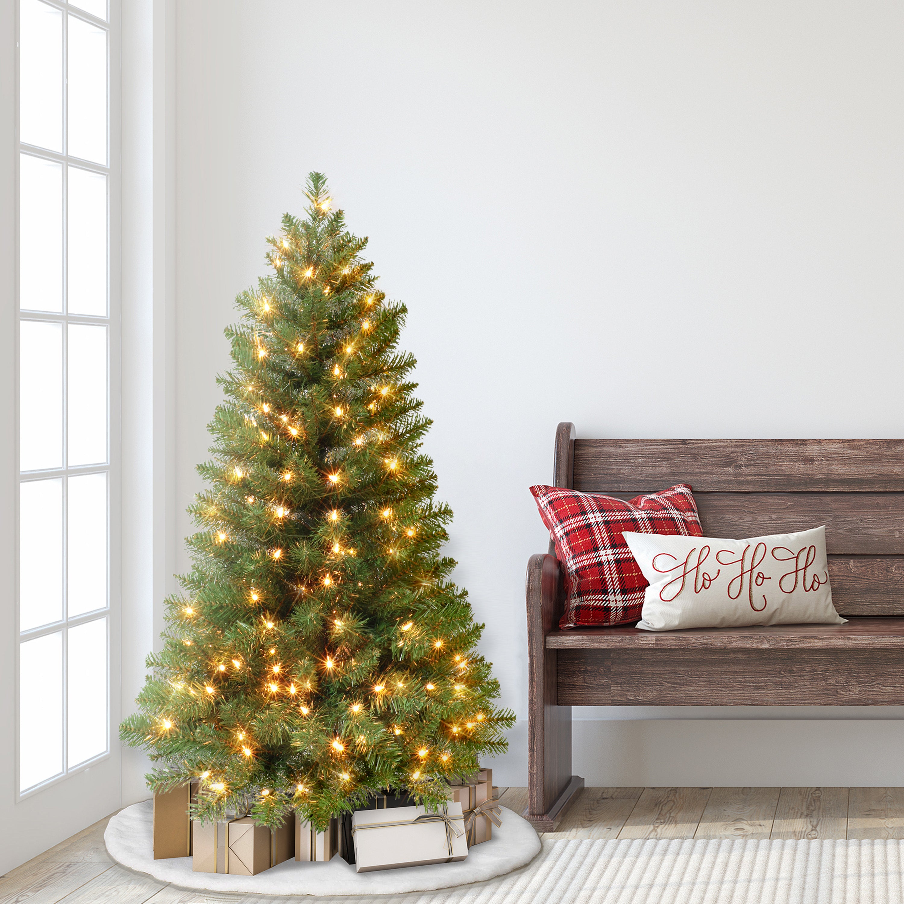 4.5ft Pre-lit Virginia Pine Tree